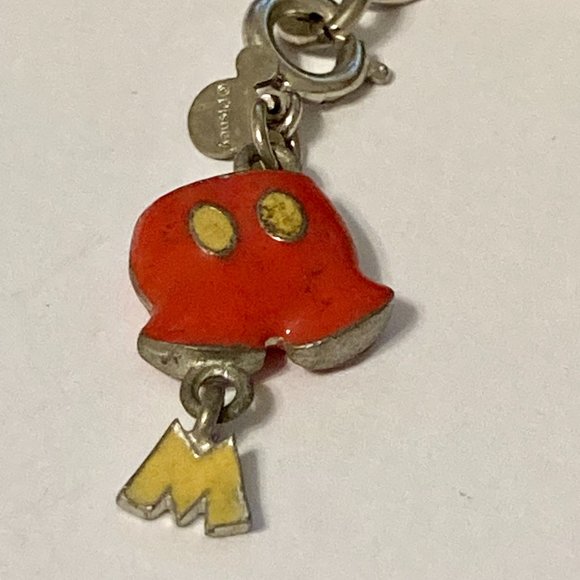 Disney Mickey Mouse Pants Starter Charm Bracelet High IntenCity 7.5" Enamel - Picture 5 of 8